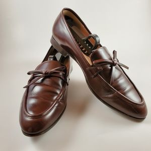 J.CREW ACADEMY BROWN LOAFERS IN LEATHER